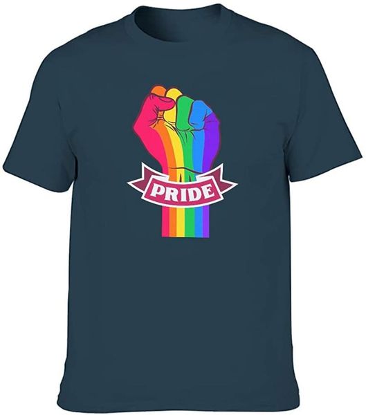 

men's t-shirts vintage rainbow pride with hand printed t shirt ultra soft funny summer workwear, White;black