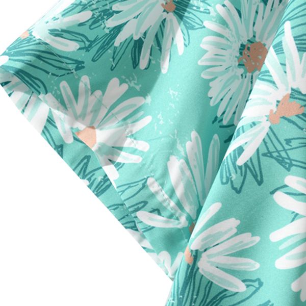 

new aelfric 2021 eden chrysanthemum print hawaii beach men shirts streetwear short sleeve summer cotton oversized loose xpto, White