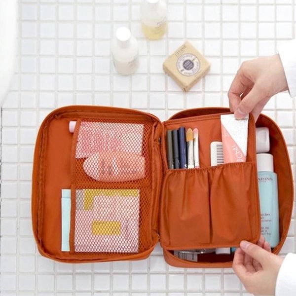 

storage bags outdoor travel women's cosmetic bag wash and rinse cosmetics organizer multi-bag