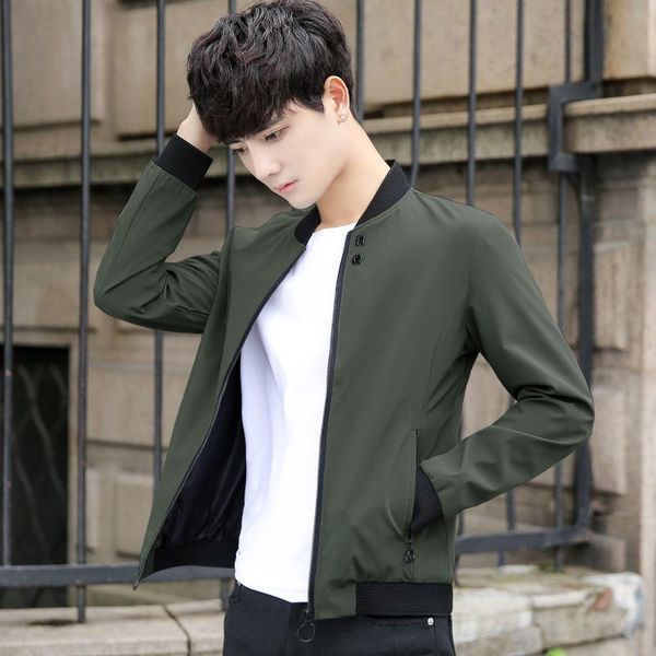 

men's jackets 2021 jacket casual slim korean men fashion coat 5xl mens and coats chaquetas hombre kj290, Black;brown