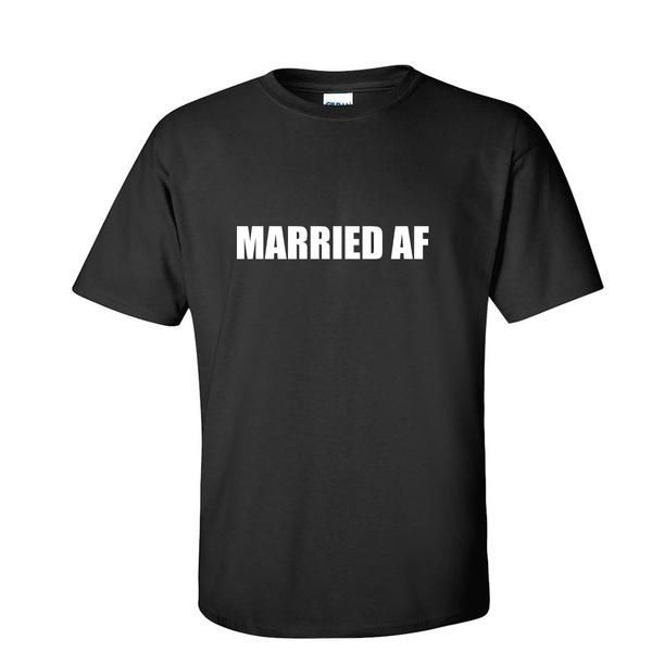 

men's t-shirts 2021 "married " short sleeve t-shirt in 3 colors, White;black