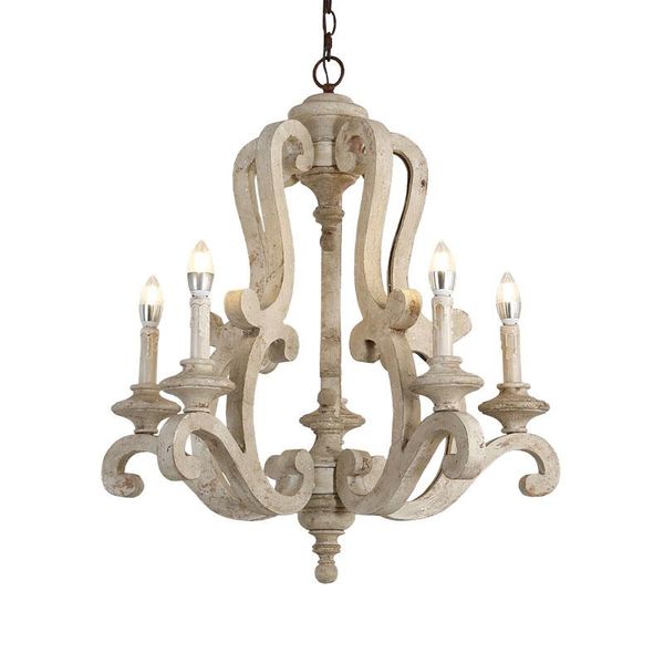 

white/grey wooden chandelier lighting living room hanging light master bedroom antique suspended big loft decor chandeliers