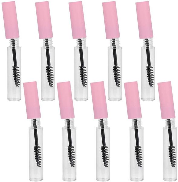 

storage bottles & jars 20pcs 10ml mascara empty bottle tube with eyelash wand plastic refillable container lip growth oil