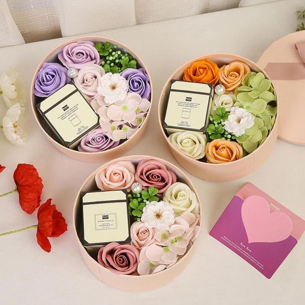 

gift wrap soap flower eternal rose valentine wedding proposal party box