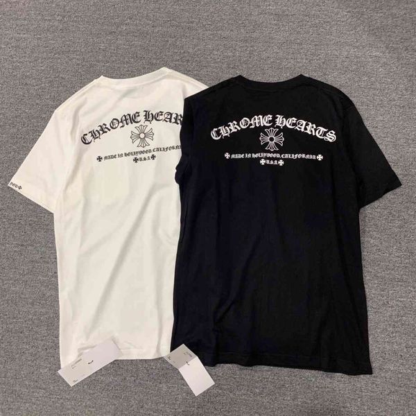 

crosin short t-shirt sanskrit print lovers round neck half sleeve bottom shirt men's and women's super fire t-, White;black