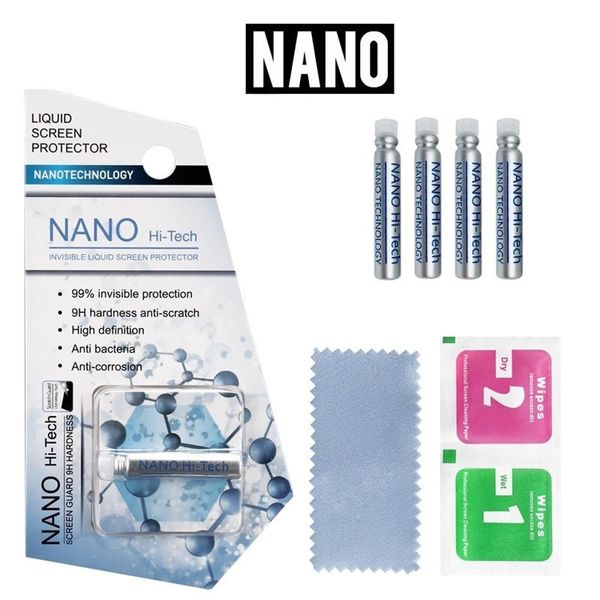 1ML de protetores de tela de telefone celular de nano líquido Nano TECH 3D Anti -arranhado vidro temperado para iPhone 13 12 11 x 7 8 11 Samsung S8 S10 S20