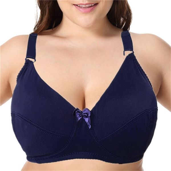 Beauwear Plus Size 36-52 Big Cup DD DDD E F Cup Ungefütterter BH Damen Basic Unterwäsche Vollständige Abdeckung Bügel Unterstützender BH 210623