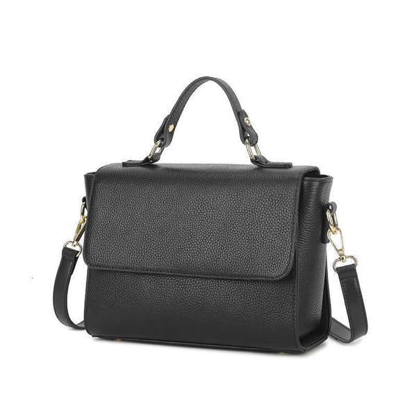 

2021 handbag head leather shoulder bag women's msenger fashion rivet dinner bag