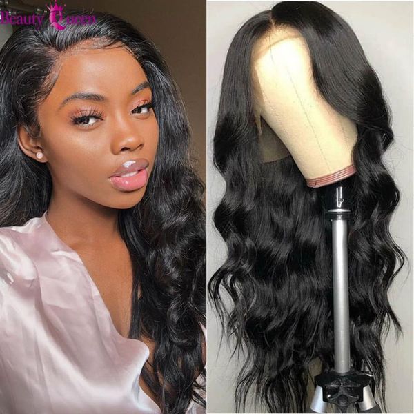 

lace wigs body wave front wig 13x4 4x4 human hair 360 full 150% peruvian remy pre plucked, Black;brown