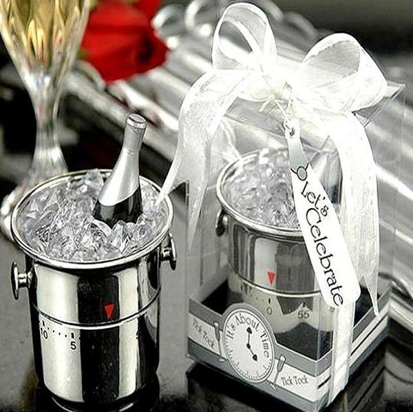 

champagne ice bucket kitchen timers for bridal shower wedding birthday favor cooking tools 60 minutes timer wholesale
