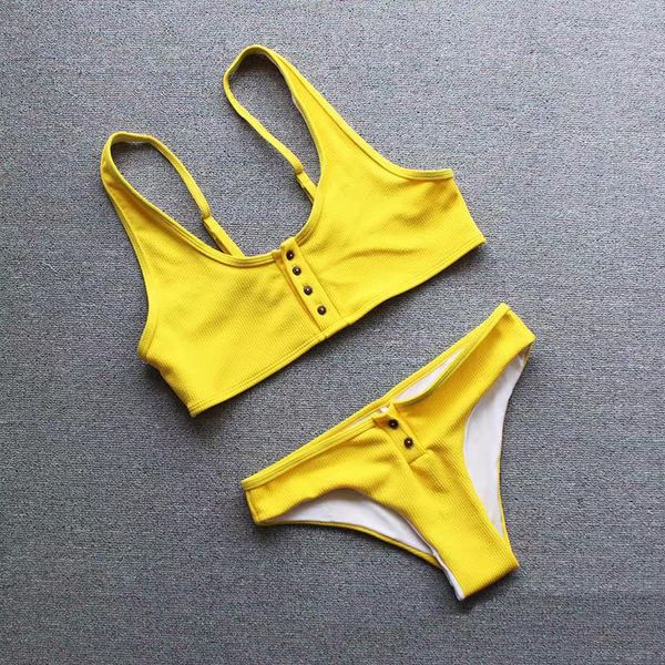 

2021female designer new button swimsuit goddess split briefs swimsuit fashion bikini manufacturer wholesale2021#sdsf
