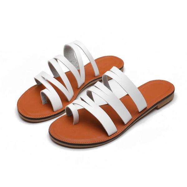 

slippers 2021 fahion gladiator sandals women comfy roman low heels beach shoes casual flip flops sandalia feminina, Black