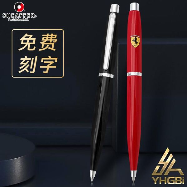 

ballpoint pens sheaffer ball-point pen 0.7mm metal brass fine nib calligraphy writing stationery office school supplies vfm, Blue;orange