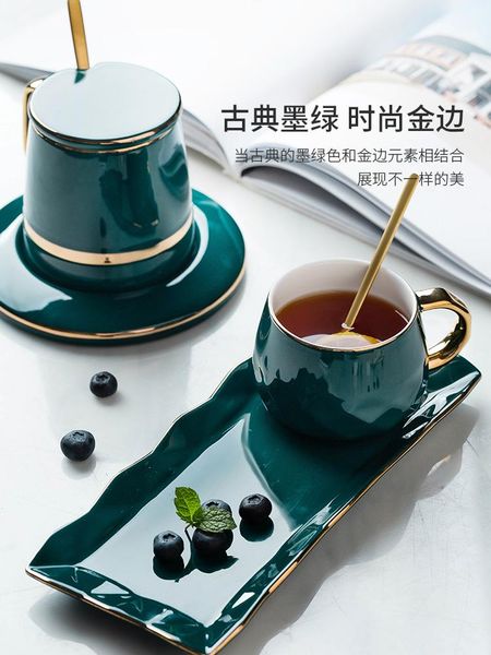 

mugs premium coffee cup with spoon ceramic high-value high-end mug gift box set