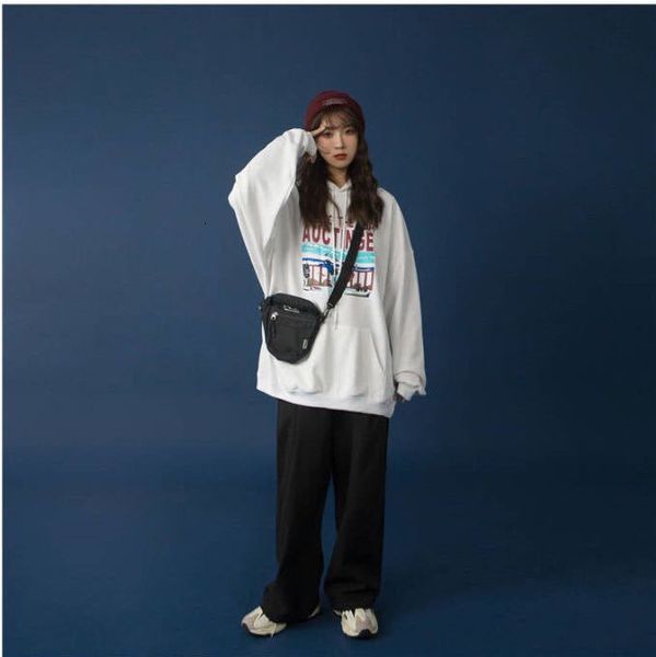

sleeved cotton printed thin korean women's sweater loose-fitting clothes fg3j, Black