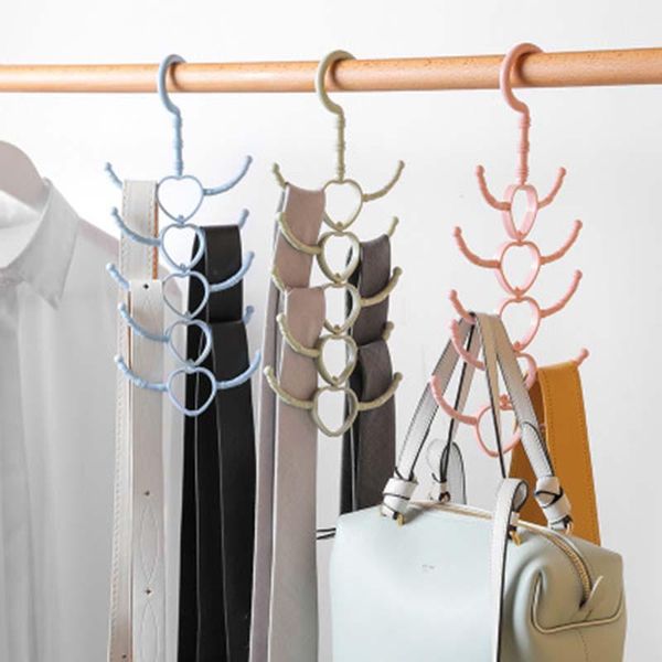 

hangers & racks multipurpose 360 degree rotated clothes hanger tie scarf belt storage rack shoes drying multifunctional 1pc