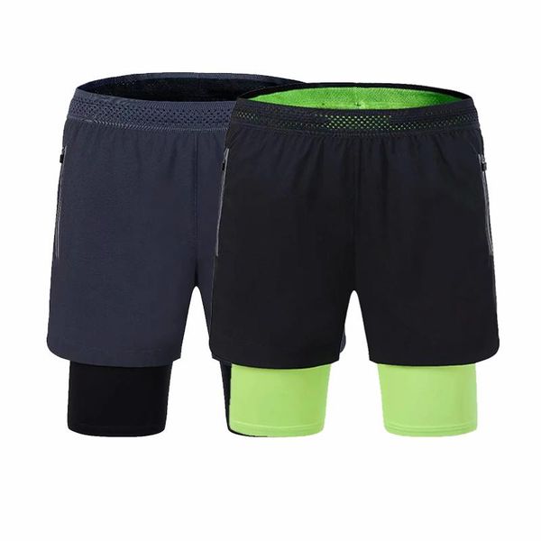 

running shorts 2021 men's thin loose elastic basketball pants summer sports quick-drying fake two pieces of fitness clothes, Black;blue