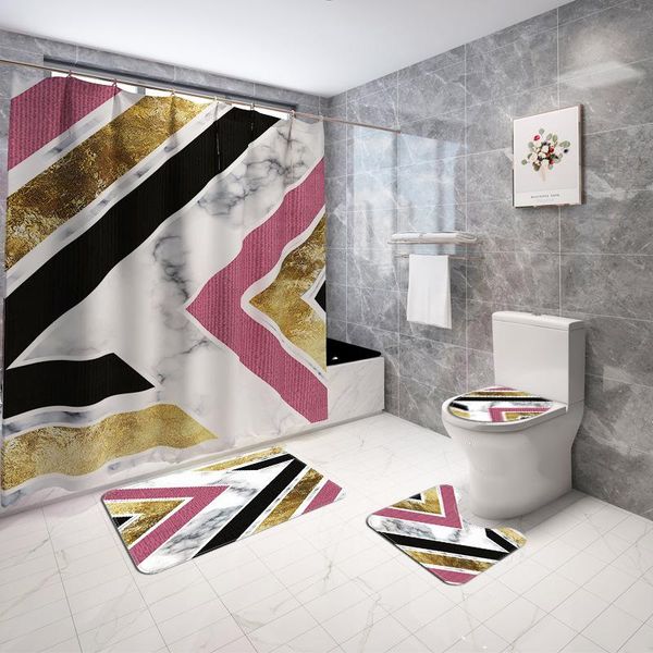 

bath mats geometric pattern bathroom set shower carpet rug mat and curtain memory foam toilet floor foot