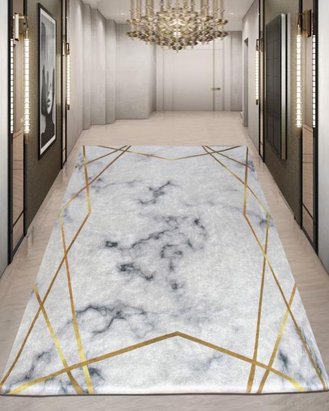 

nur home nrh-47 gold marble sponge velvet rubber carpet cover