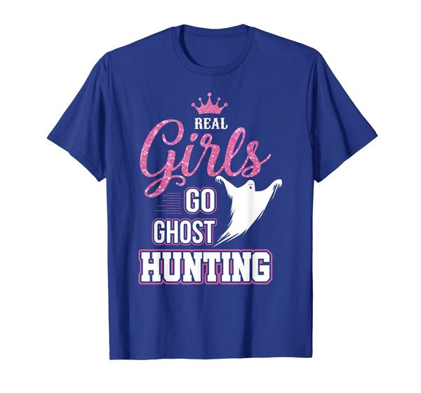 

real girls go ghost hunting t-shirt gifts for ghost hunters, White;black