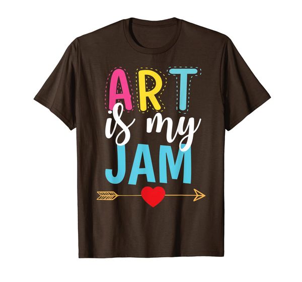 

back to school art teacher apparel art is my jam gift t-shirt, White;black