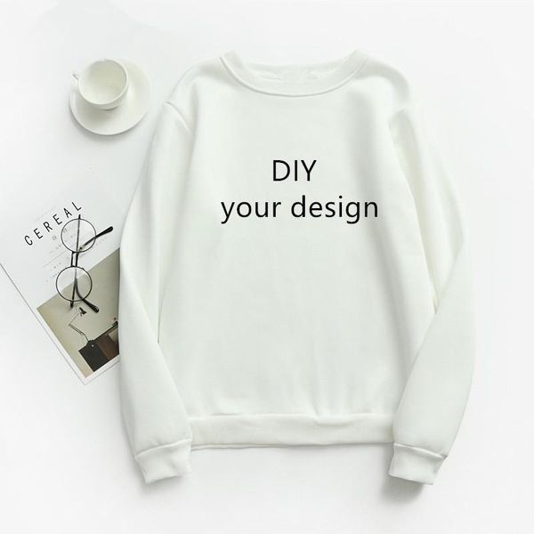 

men's hoodies & sweatshirts personalised custom sweatshirt men women print customized tracksuit pullover white pink grey jumper diy w, Black