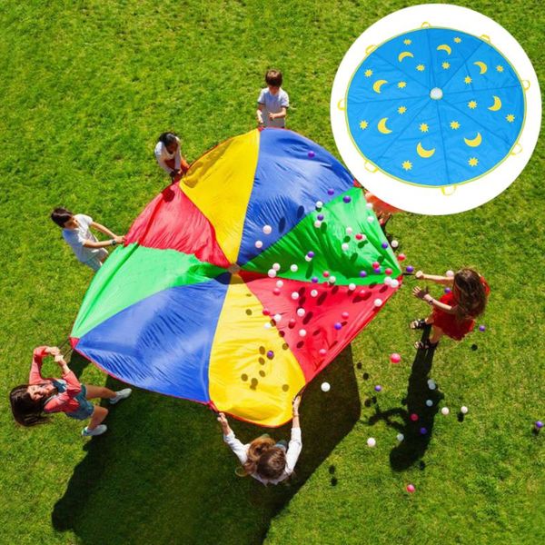 

1pc kid play parachute star moon parachute sensory integration training tool