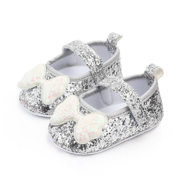 

first walkers autumn baby girl anti-slip casual walking shoes sequin bow design sneakers soft soled