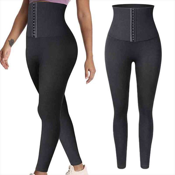 

tummy control fitness leggings women high waist slimming legging butt lift booty push up gym pants legins corset body shaper, Black