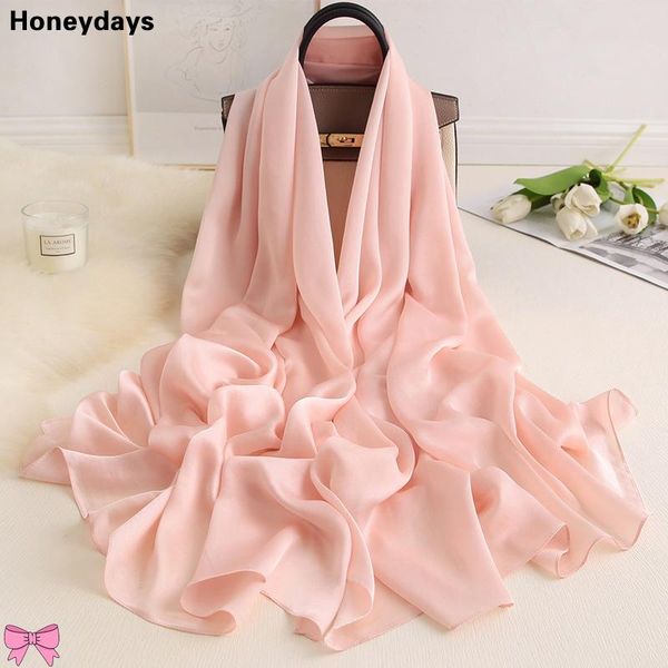 

scarves simple pure color silk scarf for ladies sweet decorative muslim hijab long soft bandana beach towel echarpe hiver femme, Blue;gray