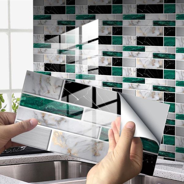 

wall stickers self-adhesive 3d marble brick tile panels living room bedroom bathroom kitchen decor aesthetic wallpaper