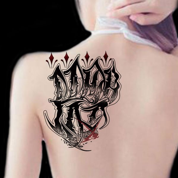 

half arm tattoo patch waterproof and durable men women's simulation chest rose wolf headed eagle covering scar