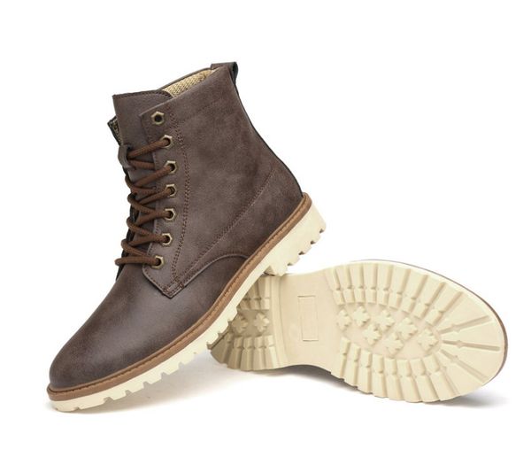 

men women leather designer boots high fashion winter warm snow shoe ankle couple boot casual shoes plus size black grey