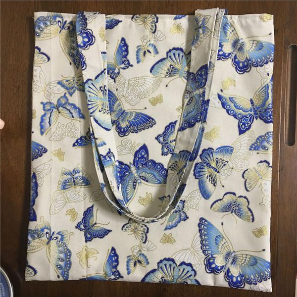 

shopping bags brand gilt cotton eco tote bag butterfly japanese kimono style 26c