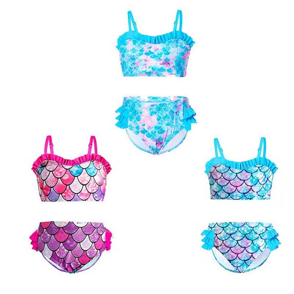 

one-piece suits 5-12years girls swimsuit swimwear two pieces kids bikini set bathing swimming suit for childrens'