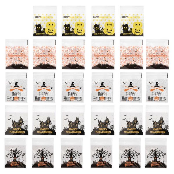 

gift wrap 500pcs baking food bags biscuits self adhesive candy for