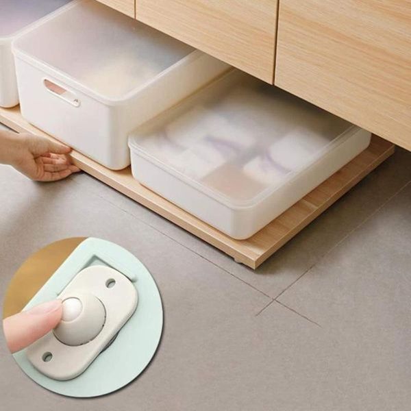 

4/8pcs paste type universal pulley 360Â° rotation for bottom storage rack trash can bed storage box universal wheel bv78