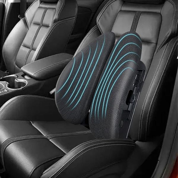 

seat cushions car breathable lumbar cushion waist support relieve back pain pillow 28gc