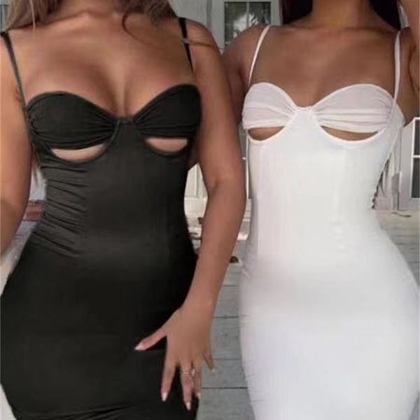 

2021 new women summer v neck white beige black bandage designer fashion party vestido hof3, Black;gray