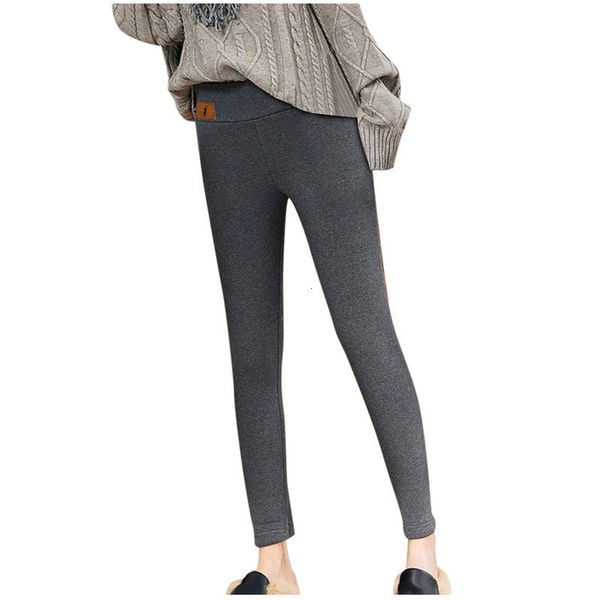 

women winter warm leggings super fat stretch lam kashmir high taille ny broek leggins invierno mujer, Black