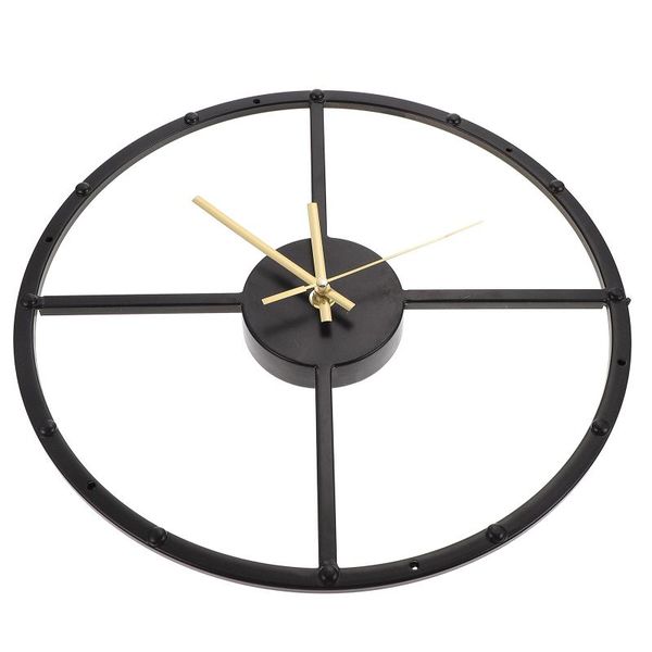 

wall clocks 1pc home simple design clock for living room decorative (black)