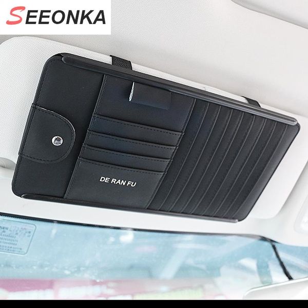 

car organizer storage bag holder pocket cd case sun visor tidy cards pouch stowing tidying styling automobile