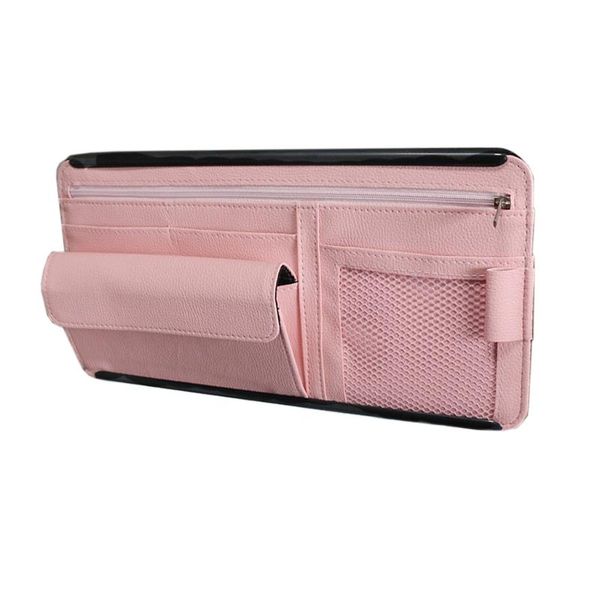 

car organizer sun visor storage bag interior auto sunshade plate universal cards u2ja