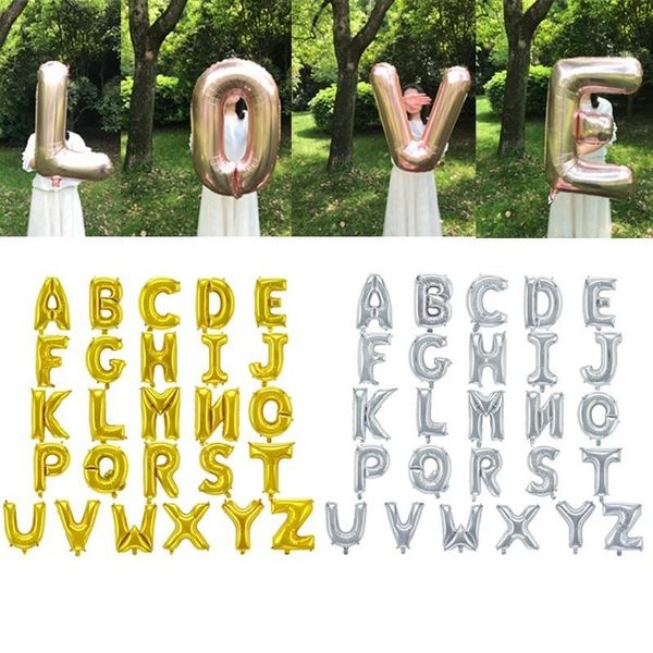 

party decoration 32inch rose gold letter balloons birthday wedding decorations kids babyshower ballon anniversary air globos