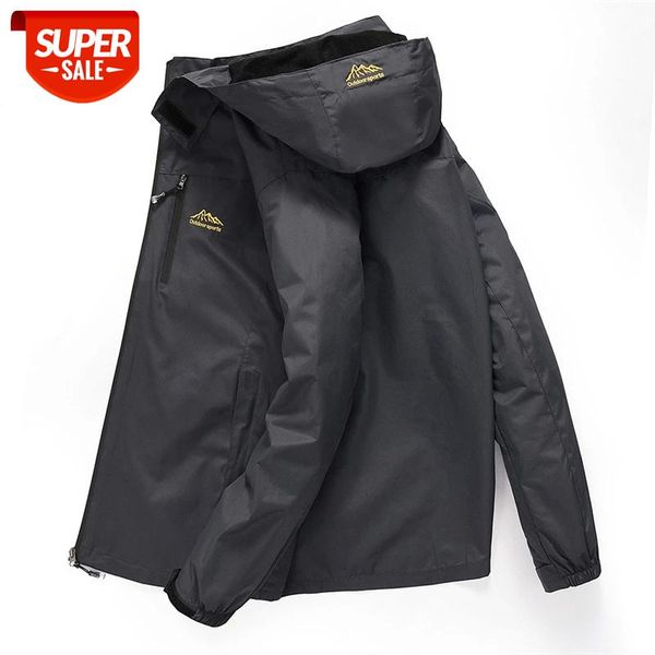 

men's casual waterproof jacket 2019 spring autumn windbreaker bomber jacket male raincoat windproof hooded coat big size -4xl #8a1j, Black;brown