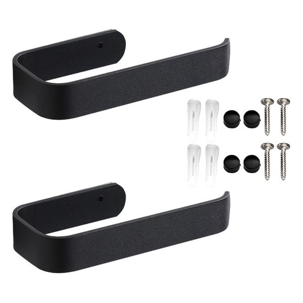 

toilet paper holders 2pcs durable multifunction kitchen easy install home holder towel space aluminum with screws wall mounted bathroom