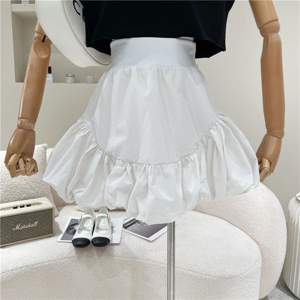 

skirts women's clothing spring summer 2021 niche design fashion bubble bud skirt versatile high waist and slim a-line, Black