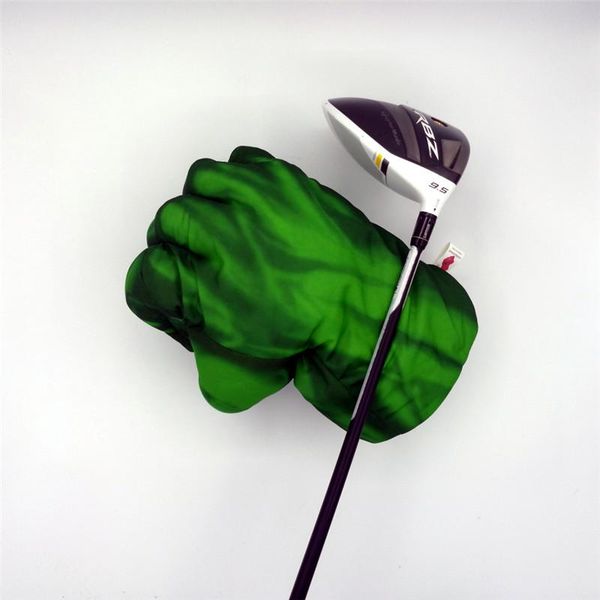 

complete set of clubs green hand the fist golf driver headcover 460cc boxing wood cover club accessories novelty