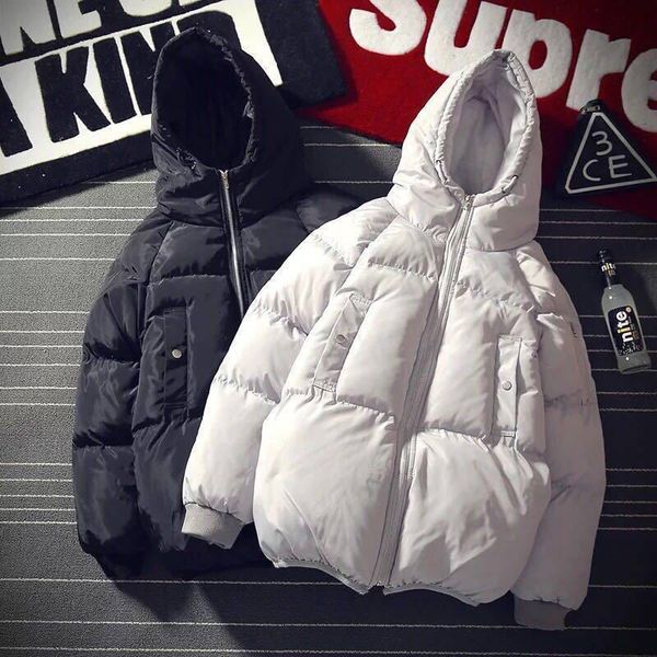 

men's fur & faux coat with zipper, winter jacket mh cotton blouse, a hood, wxw mf-branded sportswear kuwq, Black