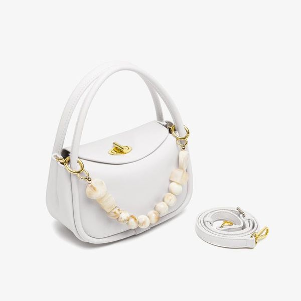 

evening bags pearl bag female summer baguette underarm niche design advanced leather shoulder commuter crossbody
